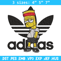 bart adidas embroidery design, adidas embroidery, embroidery file, brand embroidery, logo shirt, digital download