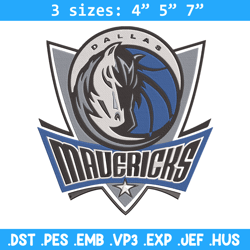 dallas mavericks logo embroidery design, nba embroidery, sport embroidery,embroidery design,logo sport embroidery