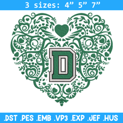 dartmouth big green heart embroidery design, sport embroidery, logo sport embroidery, embroidery design, ncaa embroidery