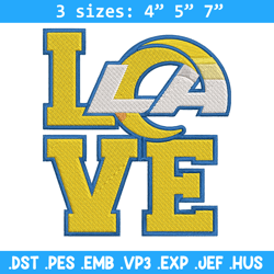 Love Los Angeles Rams embroidery design, Rams embroidery, NFL embroidery, logo sport embroidery, embroidery design. (2)
