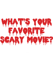 whats your favorite scary movie text art