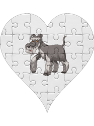 jigsawbearded collie heart designbearded collie