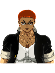 young baki hanma stare