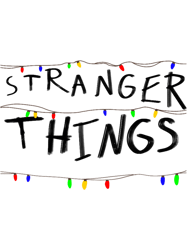 Stranger things logo lights