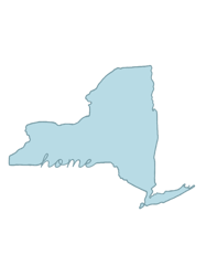 New York Home State Blue