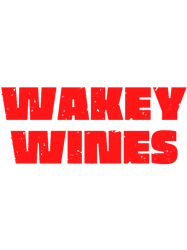 vintage wakey wines bold typography