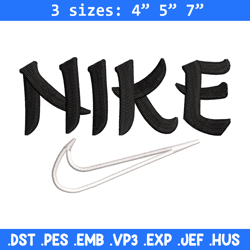 Nike black embroidery design, Nike embroidery, Nike design, Embroidery shirt, Embroidery file,Digital download