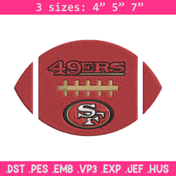 Ball San Francisco 49ers embroidery design, 49ers embroidery, NFL embroidery, sport embroidery, embroidery design.