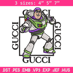 Buzz lightyear Gucci Embroidery design, Buzz lightyear Embroidery, cartoon design, Embroidery File, Digital download.