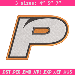 Pacific Tigers logo embroidery design, NCAA embroidery, Embroidery design, Logo sport embroidery, Sport embroidery.