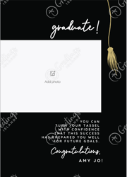 "epic milestone: 'trending' graduation card for the modern achiever"