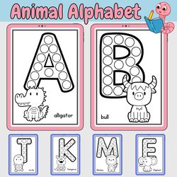 zoo animals alphabet coloring sheets | safari coloring pages | abc activities | printable activity