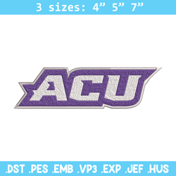 abilene christian logo embroidery design, ncaa embroidery, sport embroidery, logo sport embroidery, embroidery design