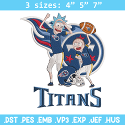 rick and morty tennessee titans embroidery design, tennessee titans embroidery, nfl embroidery, logo sport embroidery.