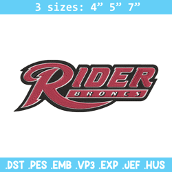 rider university logo embroidery design, ncaa embroidery, embroidery design,logo sport embroidery,sport embroidery