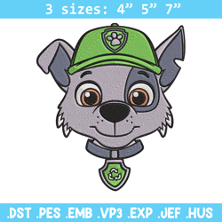 rocky dog embroidery design, paw patrol embroidery, embroidery file, anime embroidery, anime shirt, digital download.