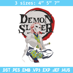 sabito poster embroidery design, demon slayer embroidery, embroidery file, anime embroidery, digital download