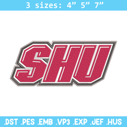 sacred heart logo embroidery design,ncaa embroidery,embroidery design,logo sport embroidery, sport embroidery.