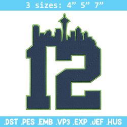 seattle seahawks 12th embroidery design, seattle seahawks embroidery, nfl embroidery, logo sport embroidery.