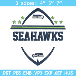 seattle seahawks ball embroidery design, seahawks embroidery, nfl embroidery, logo sport embroidery, embroidery design.