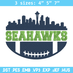 seattle seahawks city embroidery design, seahawks embroidery, nfl embroidery, logo sport embroidery, embroidery design.