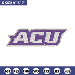 abilene christian logo embroidery design, ncaa embroidery, sport embroidery, logo sport embroidery, embroidery design