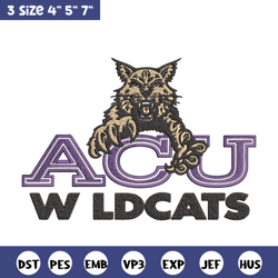 abilene christian logo embroidery design, ncaa embroidery, sport embroidery, logo sport embroidery,embroidery design