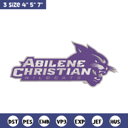 abilene christian logo embroidery design, sport embroidery, logo sport embroidery,embroidery design, ncaa embroidery.