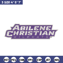 abilene christian logo embroidery design,ncaa embroidery,sport embroidery,logo sport embroidery,embroidery design.