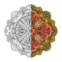 coloring book for adults and children, mandalas. a digital product.