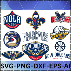 digital download, new orleans pelicans svg, new orleans pelicans logo, new orleans pelicans clipart