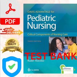 test bank davis advantage for pediatric nursing 3rd edition test bank