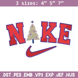 nike christmas embroidery design, logo embroidery, nike design, embroidery file,  logo shirt, instant download