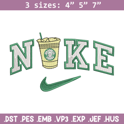 nike coffee embroidery design, starbuck embroidery, nike design, embroidery shirt, embroidery file,digital download