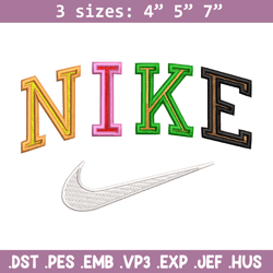 nike color embroidery design, nike embroidery, nike design, embroidery shirt, embroidery file, digital download