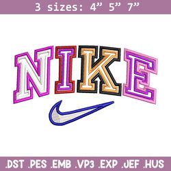 nike color embroidery design, nike embroidery, nike design, embroidery shirt, embroidery file,digital download