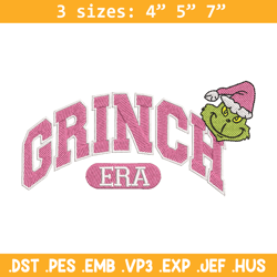 grinch era embroidery design, grinch embroidery, chrismas design, embroidery shirt, embroidery file, digital download