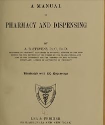 a manual of pharmacy and dispensing (1909) digital format