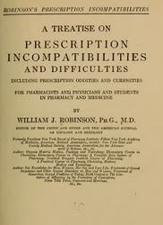 a treatise on prescription incompatibilities and difficulties 1919