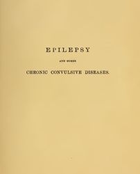 epilepsy and other chronic convulsive diseases 1901