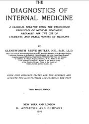 the diagnostics on internal medicine 1922