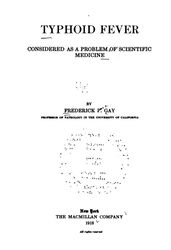 typhoid fever considered as a problem of scientific medicine 1918