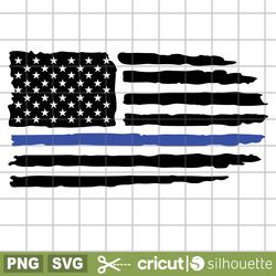 american flag svg, distressed american flag svg, police flag svg, blue thin line flag svg, back the blue svg