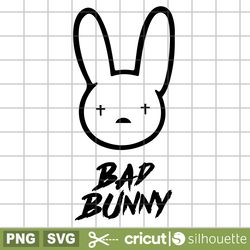 bad bunny svg, bad bunny logo svg, el conejo malo svg, rabbit bad bunny svg, bad bunny clipart