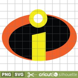 incredible logo svg, the incredibles svg, the incredibles clipart, cricut cutting files, silhouette, the incredibles svg