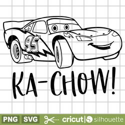 ka chow svg, cars svg, cars clipart, disney cars png, lightning mcqueen svg, instant download