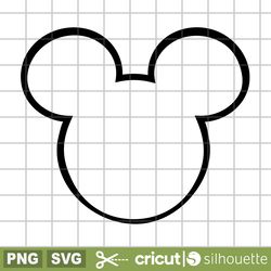 mickey mouse outline svg, trending svg, disney svg, mickey mouse head outline svg, instant download, cricut svg