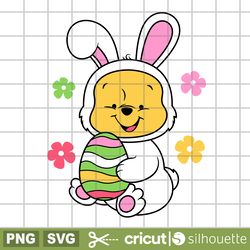 baby bunny winnie the pooh svg, easter bunny svg, winnie the pooh svg, happy easter svg, disney svg, cricut svg
