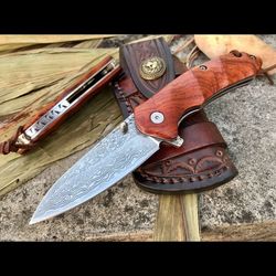 damascus steel folding knife | folding knife | pocket knife