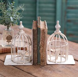 birdcage bookends